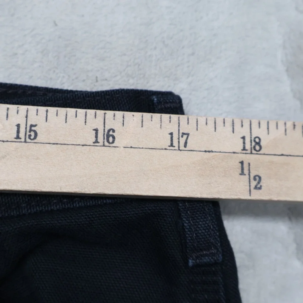 Carhartt Pants Men 34x30 Black Dungaree Loose Straight Washed‎ Duck Lined B111
